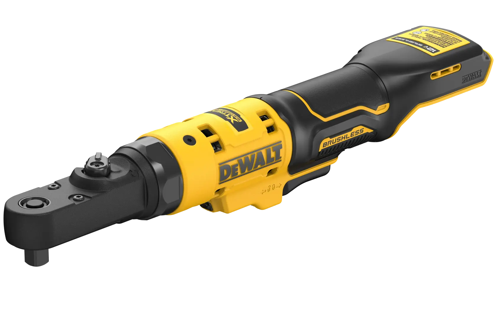 DCF500 12V MAX* XTREME™ Sealed Head Ratchet top angled view