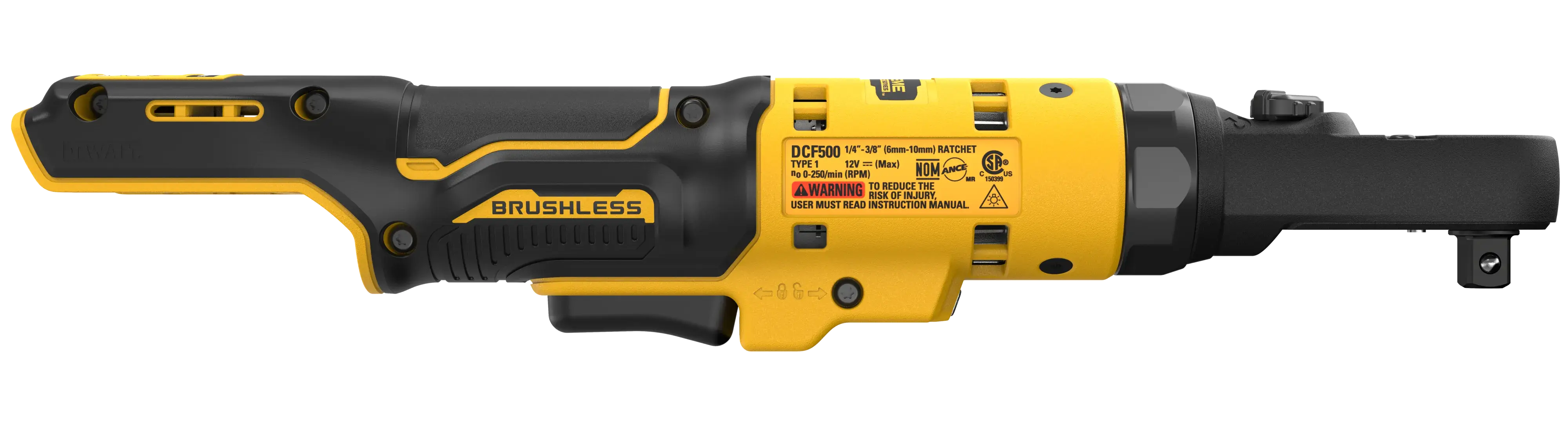 DEWALT® XTREME™ 12V MAX* 3/8-in. & 1/4-in. Brushless Cordless Sealed Head Ratchet (Tool Only) thumbnail 4