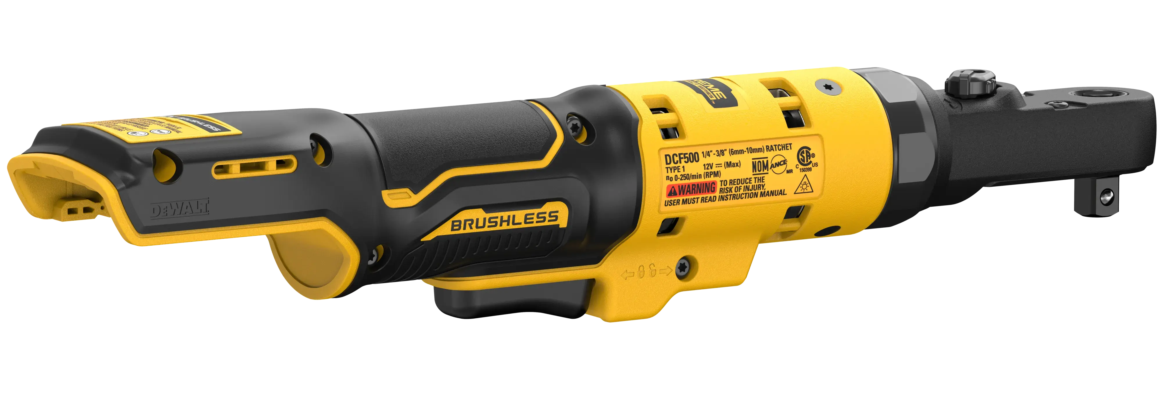 DEWALT® XTREME™ 12V MAX* 3/8-in. & 1/4-in. Brushless Cordless Sealed Head Ratchet (Tool Only) thumbnail 5