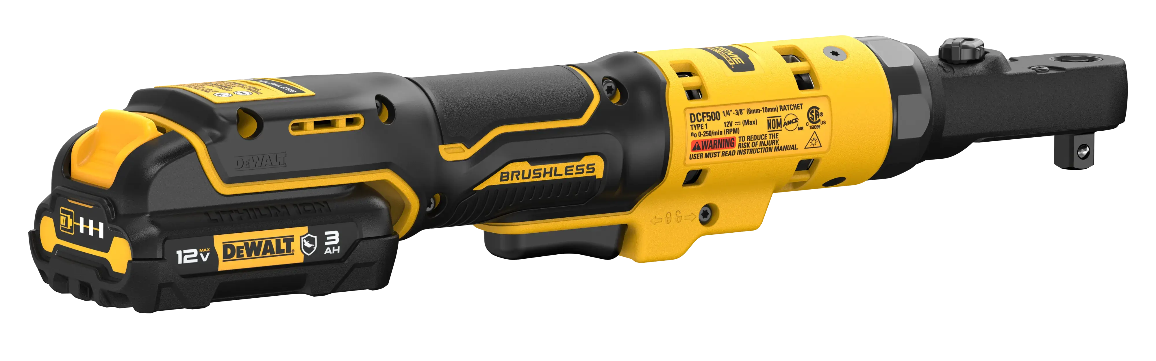 DEWALT® XTREME™ 12V MAX* BRUSHLESS CORDLESS 3/8-in. & 1/4-in. SEALED HEAD RATCHET KIT thumbnail 5