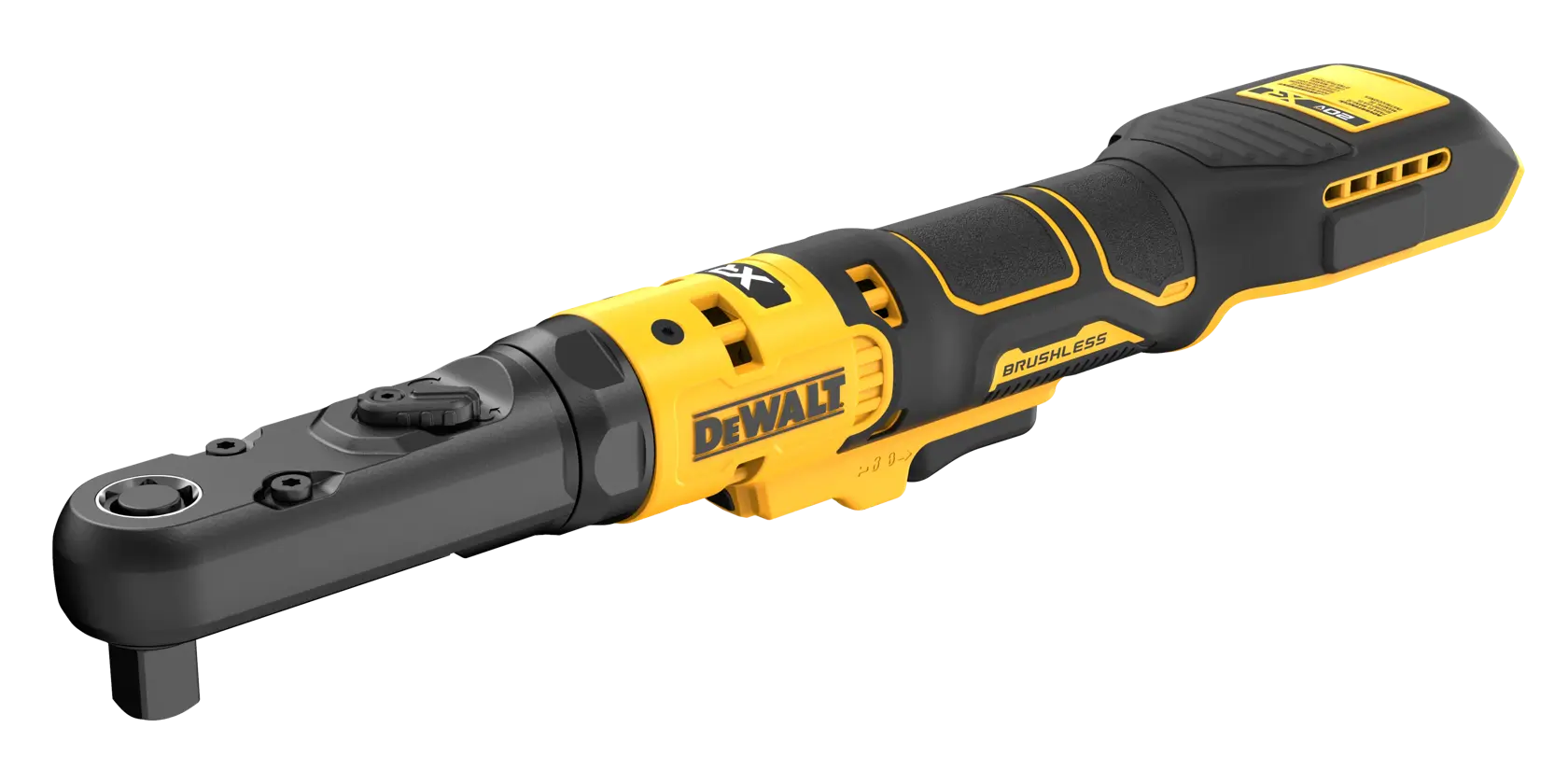 DEWALT 20V MAX XR(®) Sealed Ratchet with 1/2 in. anvil angled top view 