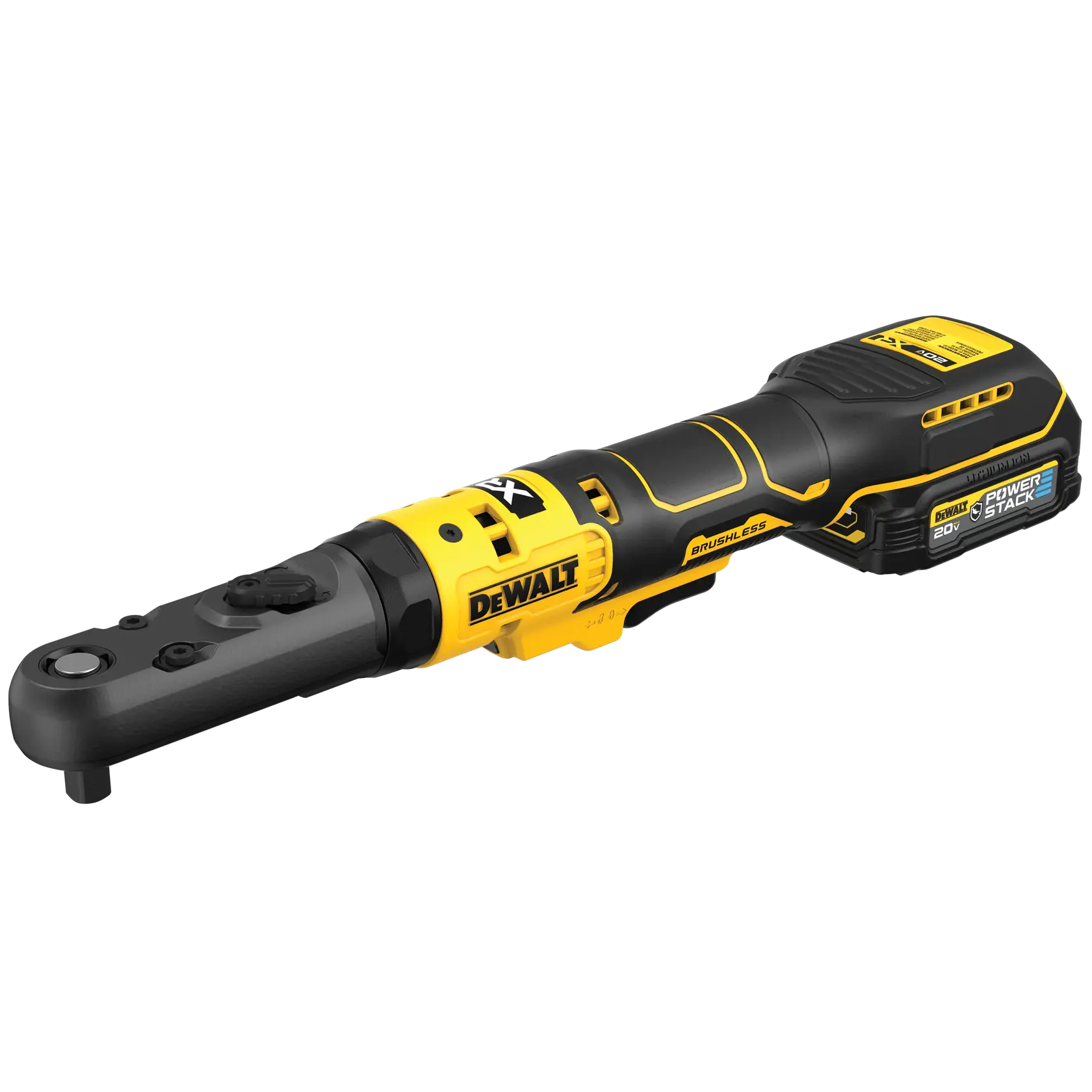 DCF510 20V MAX* XR® Sealed Head Ratchet top angled view