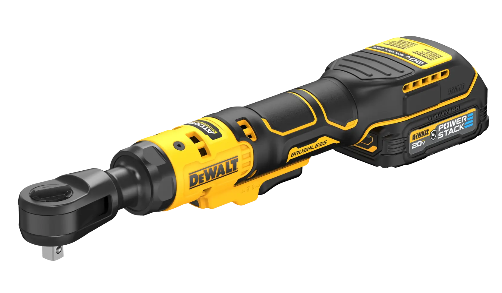 DCF512 ATOMIC 1/2 inch Ratchet top angled view