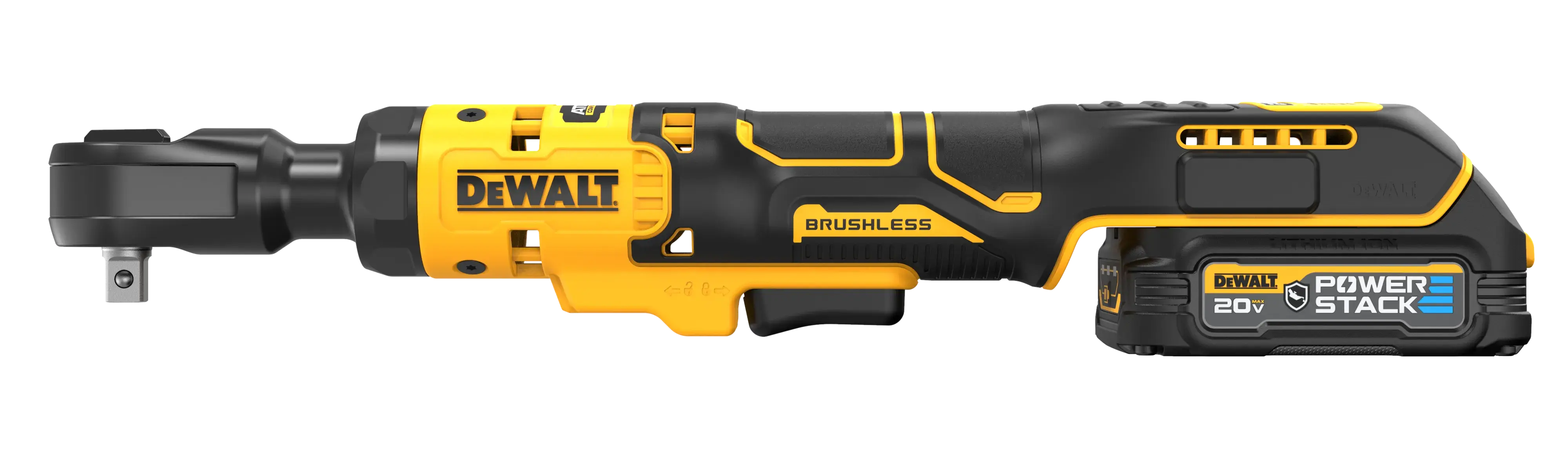 DCF513 ATOMIC 3/8 inch Ratchet front-side view