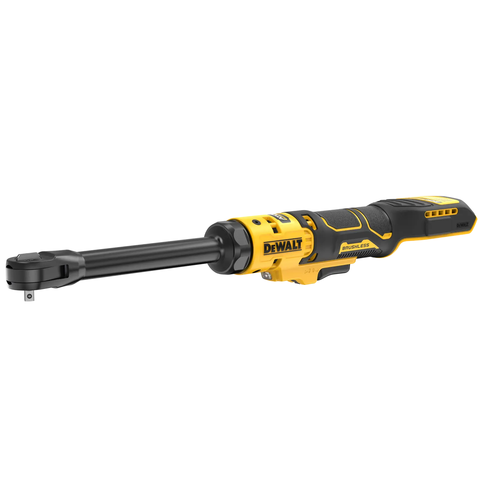 DEWALT extended ratchet at a slight angle