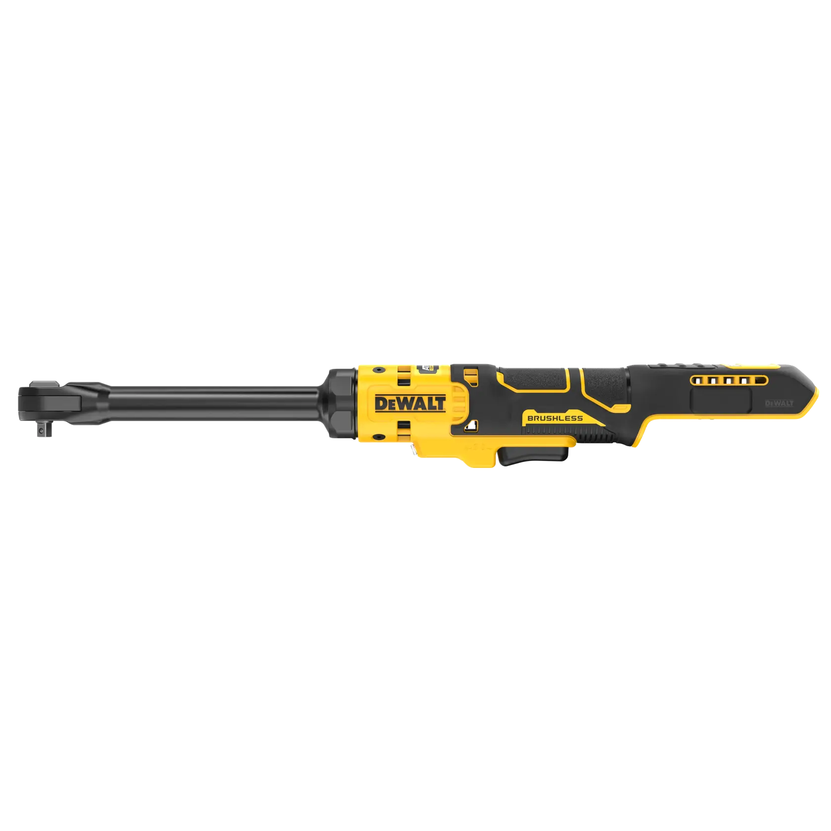 DEWALT extended ratchet from the side
