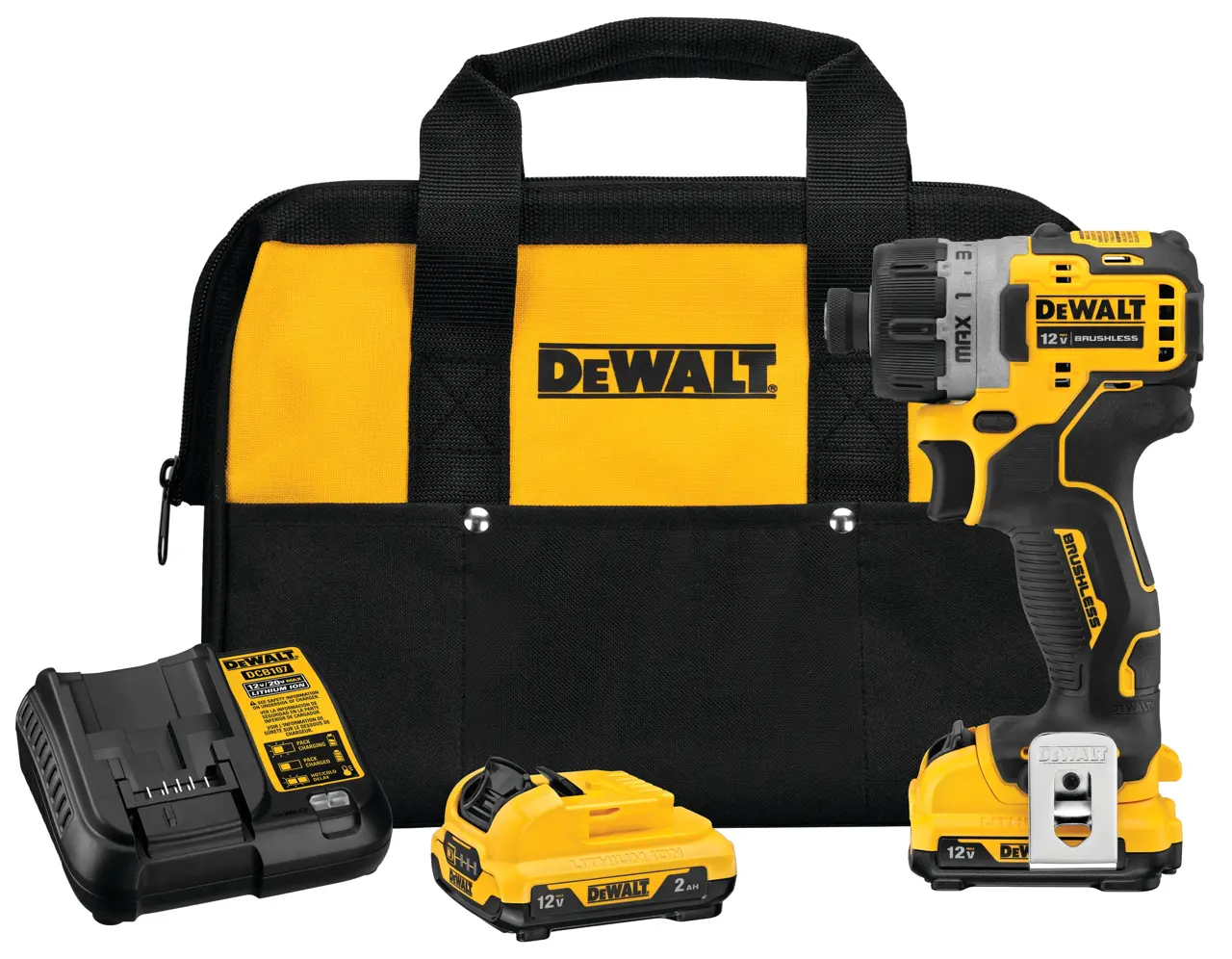 12V MAX Brushless 1/4-in Cordless Screwdriver Kit