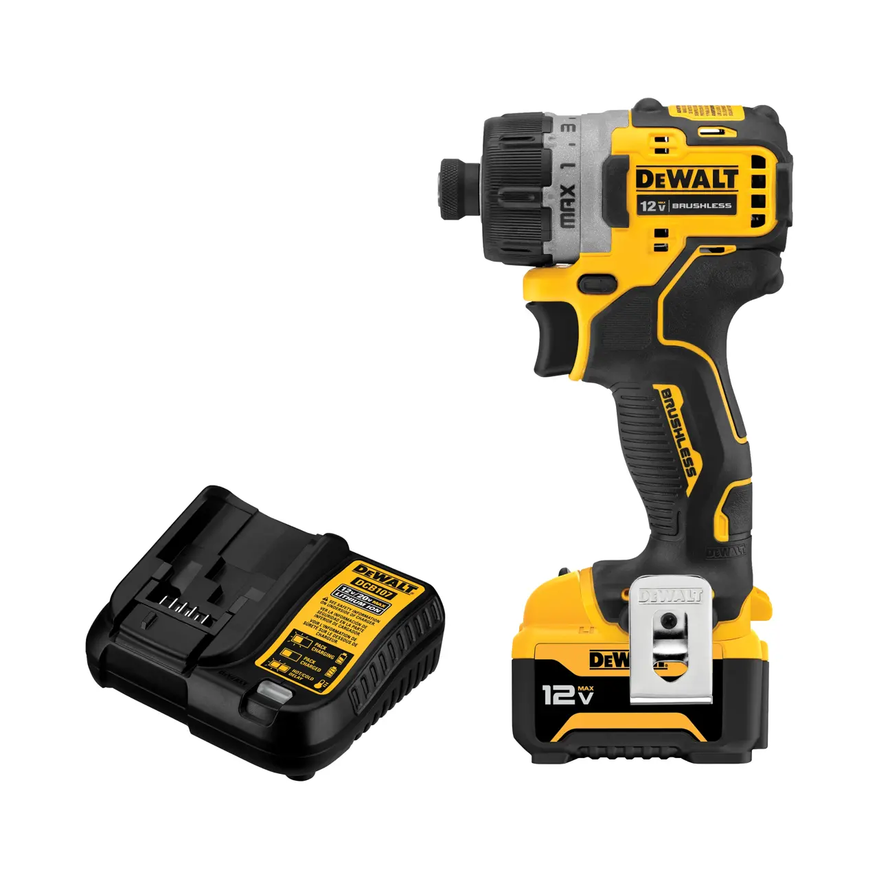 12V MAX Brushless 1/4in. Screwdriver Kit