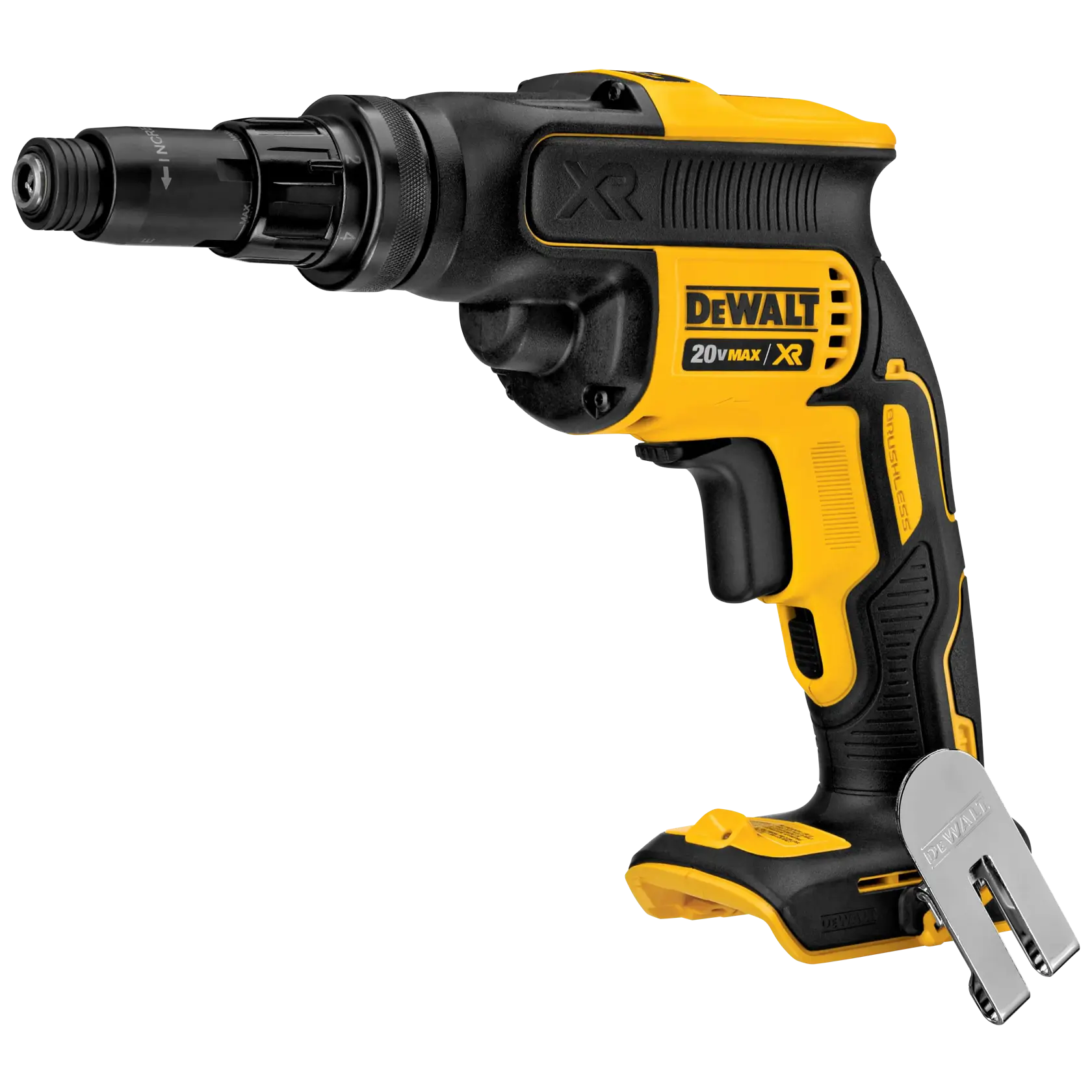 Profile of XR Versa-Clutch adjustable torque screw gun.