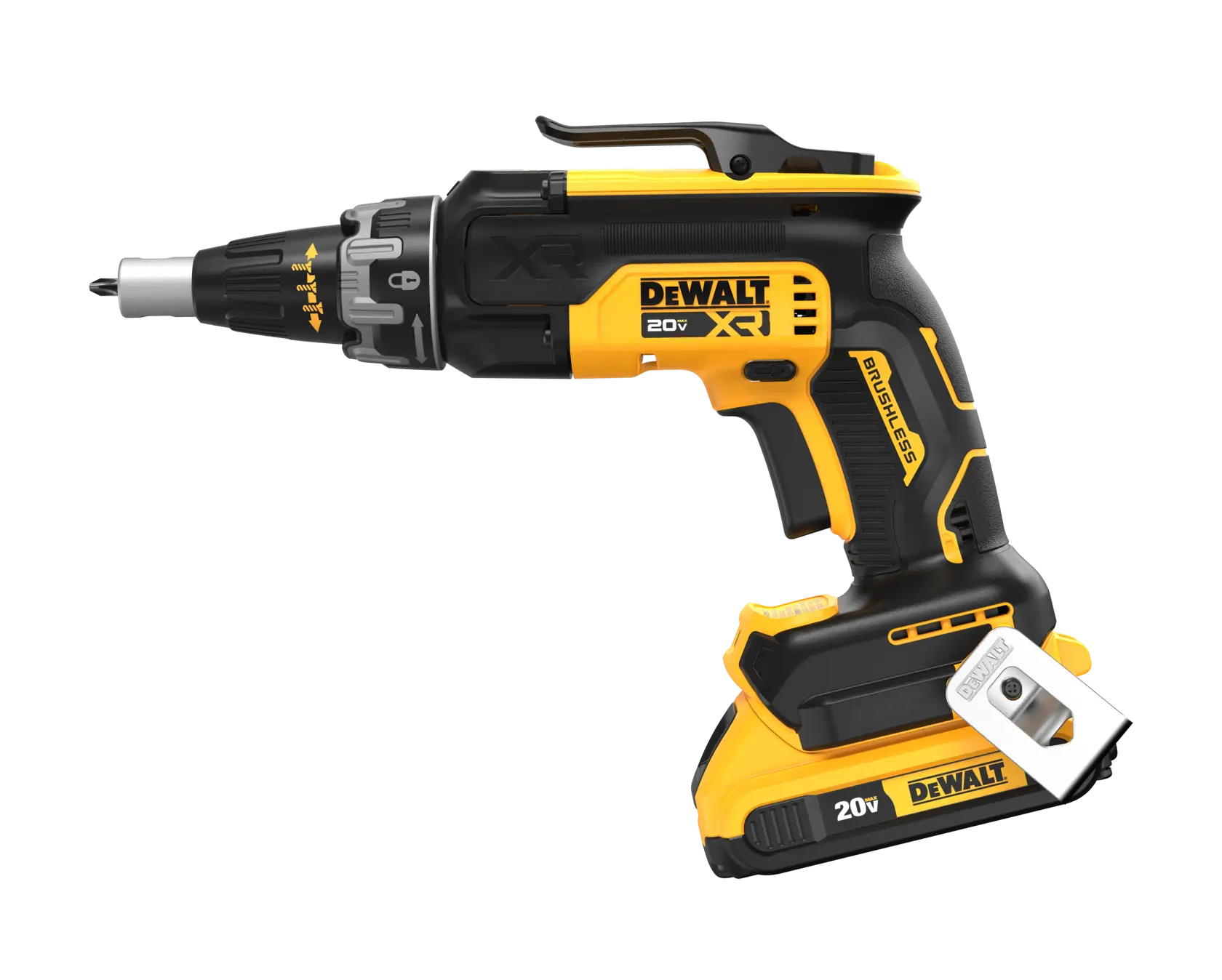 DEWALT® 20V MAX* Cordless Brushless Drywall Screwgun with (2) 2.0 Ah Batteries with Charger thumbnail 6