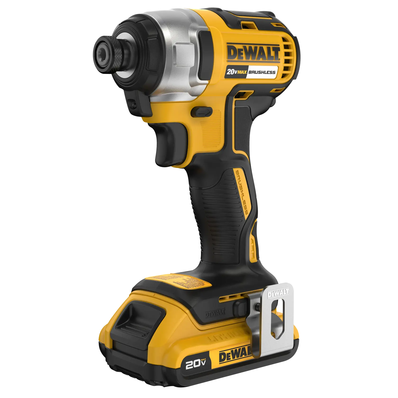 DEWALT 20V MAX* Brushless Cordless 1/4 in Impact Driver Kit