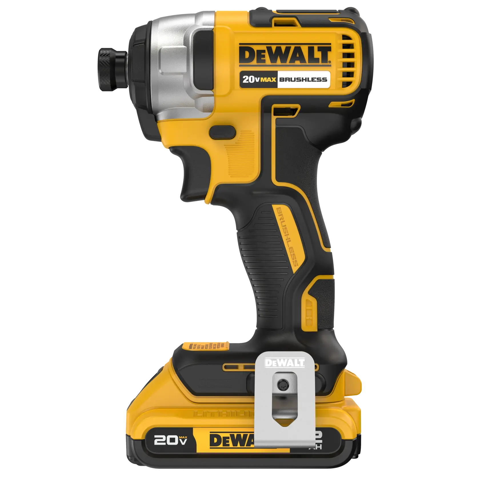 DEWALT 20V MAX* Brushless Cordless 1/4 in Impact Driver Kit thumbnail 2