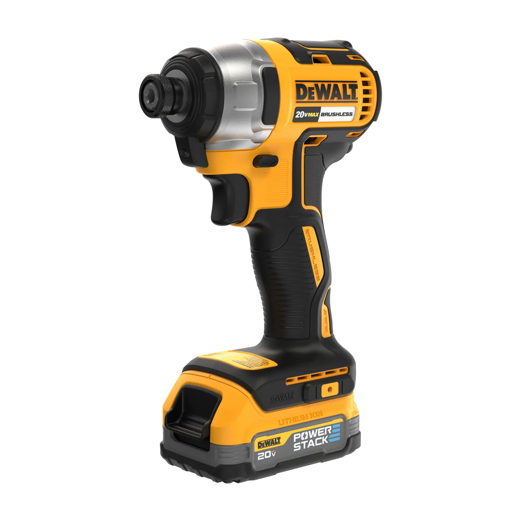DEWALT 20V MAX* Brushless Cordless 1/4 in. Impact Driver Kit With DEWALT POWERSTACK™