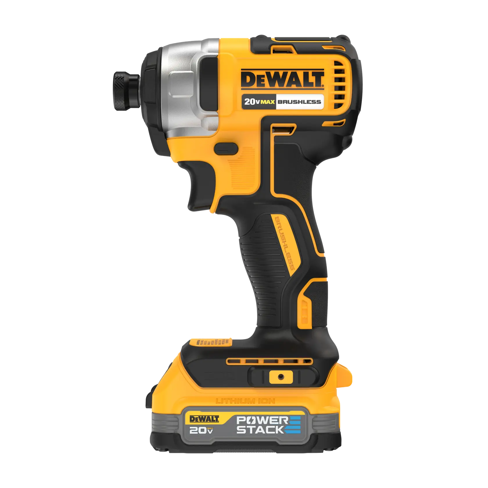 DEWALT 20V MAX* Brushless Cordless 1/4 in. Impact Driver Kit With DEWALT POWERSTACK™ thumbnail 2