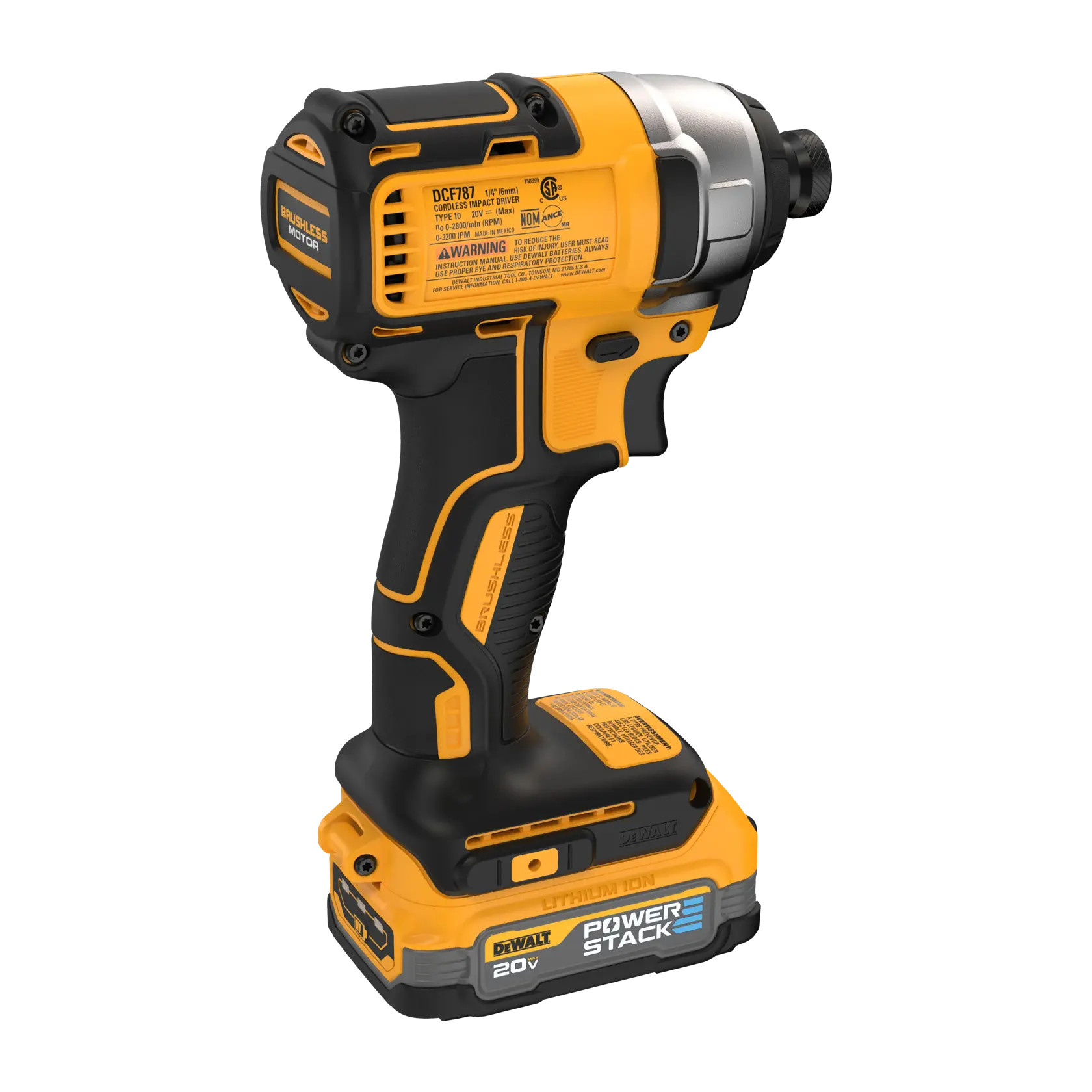DEWALT 20V MAX* Brushless Cordless 1/4 in. Impact Driver Kit With DEWALT POWERSTACK™ thumbnail 5
