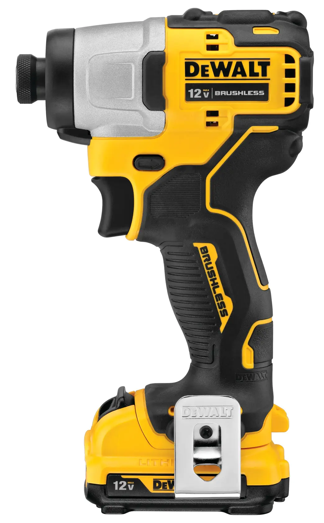 DEWALT® XTREME™ 12V MAX* Brushless Cordless 1/4-in. (6.4mm) Impact Driver with (2) 2.0 Ah Batteries and Charger