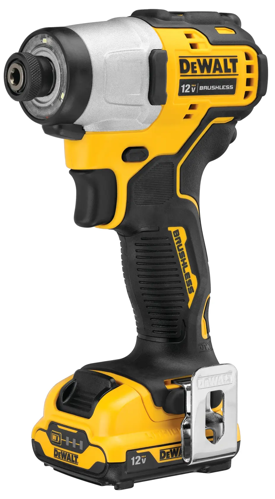 Profile of XTREME Brushless cordless impact driver.