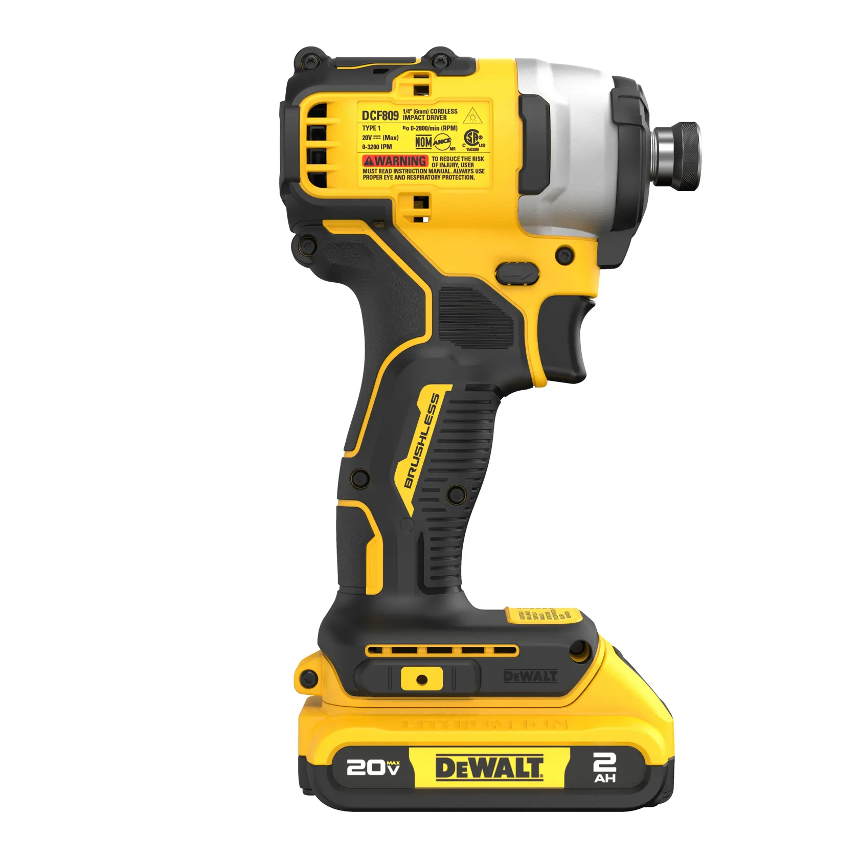 DEWALT ATOMIC™ 20V MAX* Brushless Cordless 1/4 in. Compact Impact Driver Kit thumbnail 2