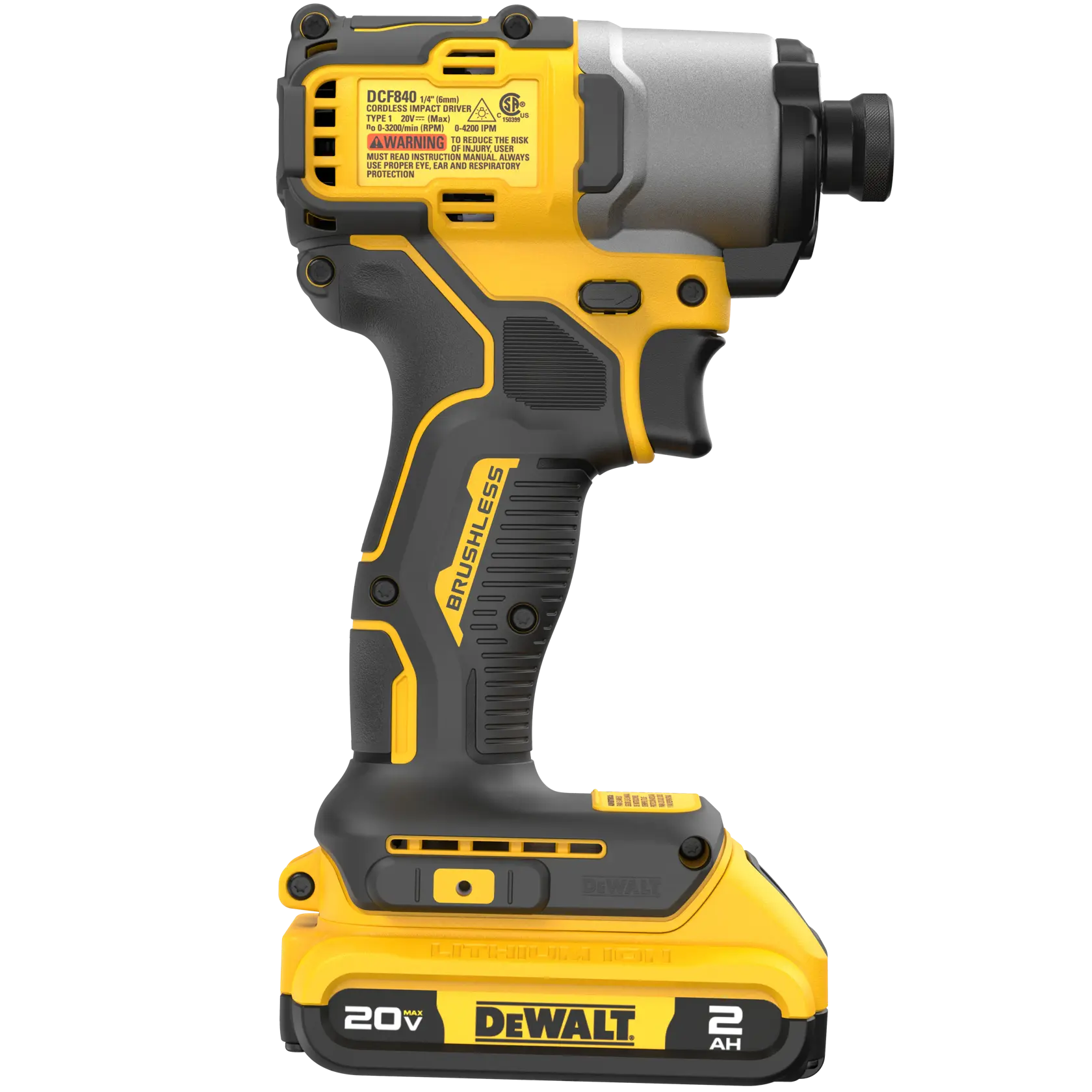 DEWALT 20V MAX* Brushless Cordless 1/4 in. Impact Driver Kit thumbnail 3