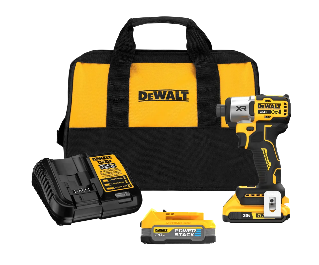 20V MAX XR 3-Speed 1/4-in Impact Driver with DEWALT POWERSTACK Kit