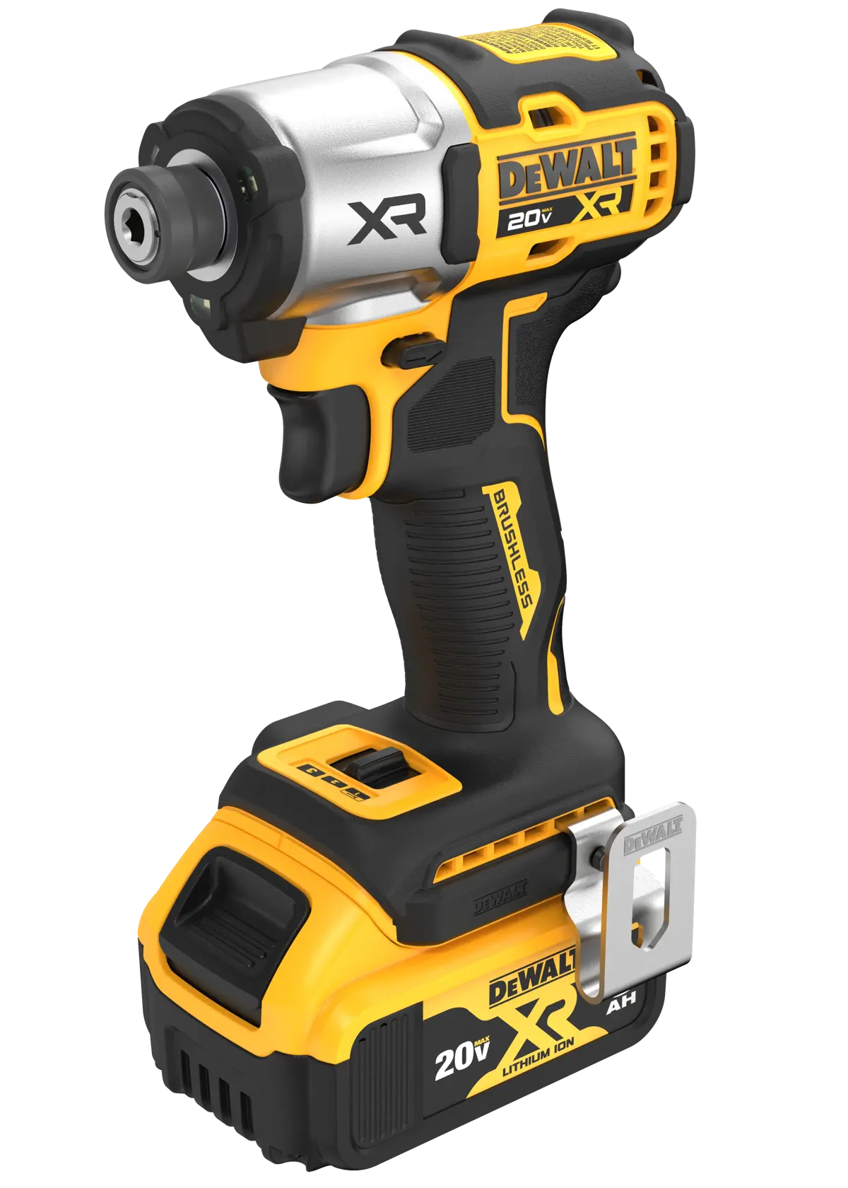 20V MAX XR(®) 3-Speed Impact Driver top side angled
