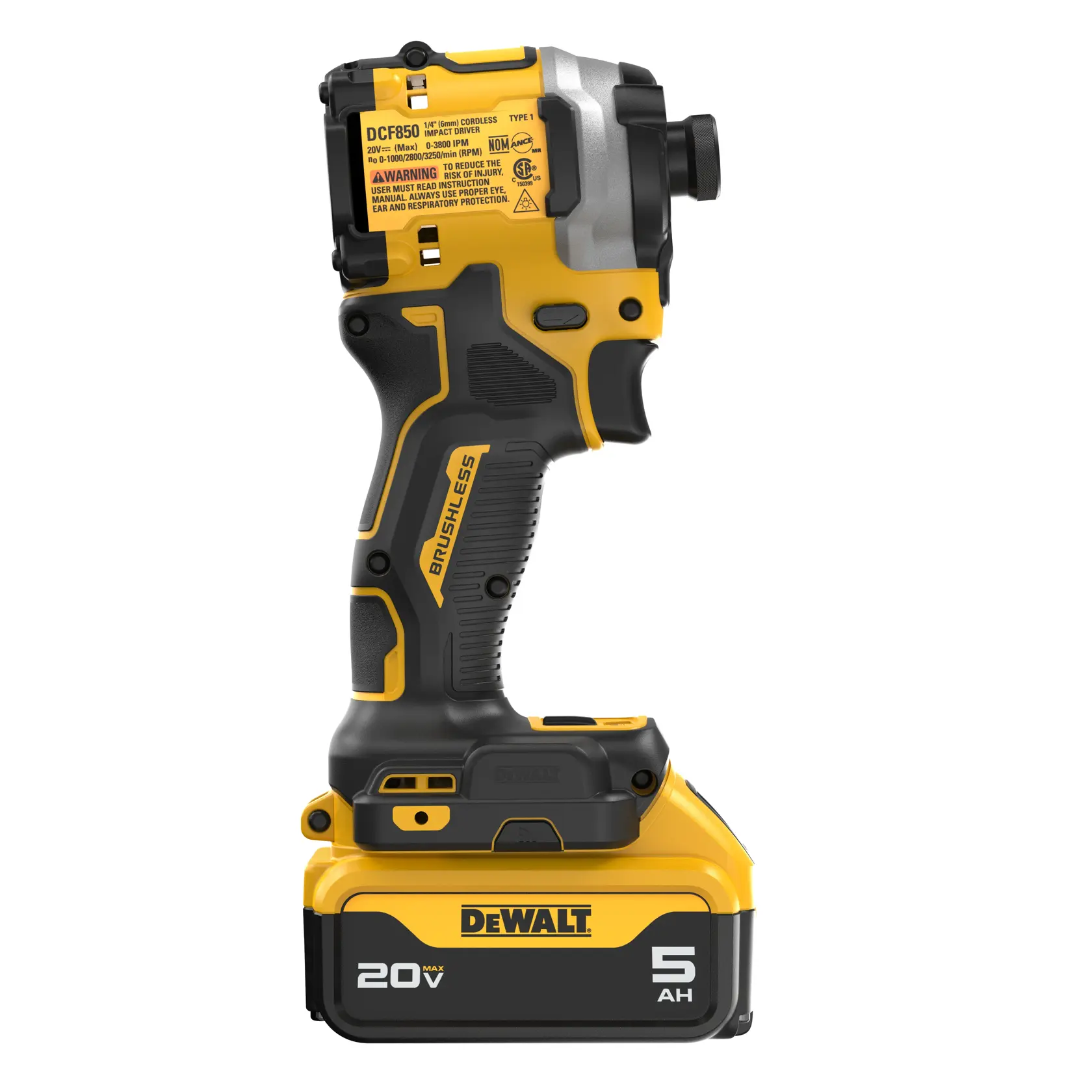 DEWALT® 20V MAX* ATOMIC™ Brushless Cordless 3-Speed 1/4-in. Impact Driver Kit thumbnail 4