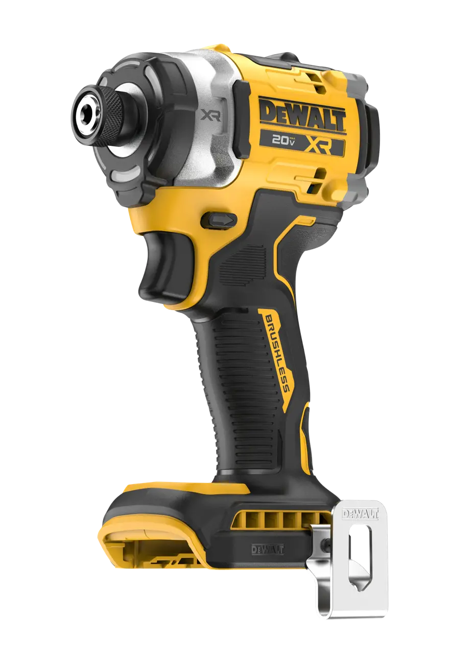 DEWALT 20V MAX  XR(®) 3-Speed High Torque 1/4 in. Impact Driver front side angled view (Tool Only)