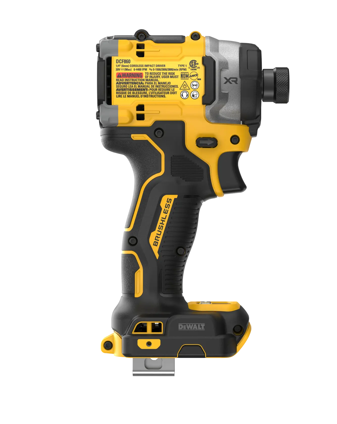 DEWALT® 20V MAX* XR® Brushless Cordless 3-Speed High Torque 1/4-in. Impact Driver (Tool Only) thumbnail 4