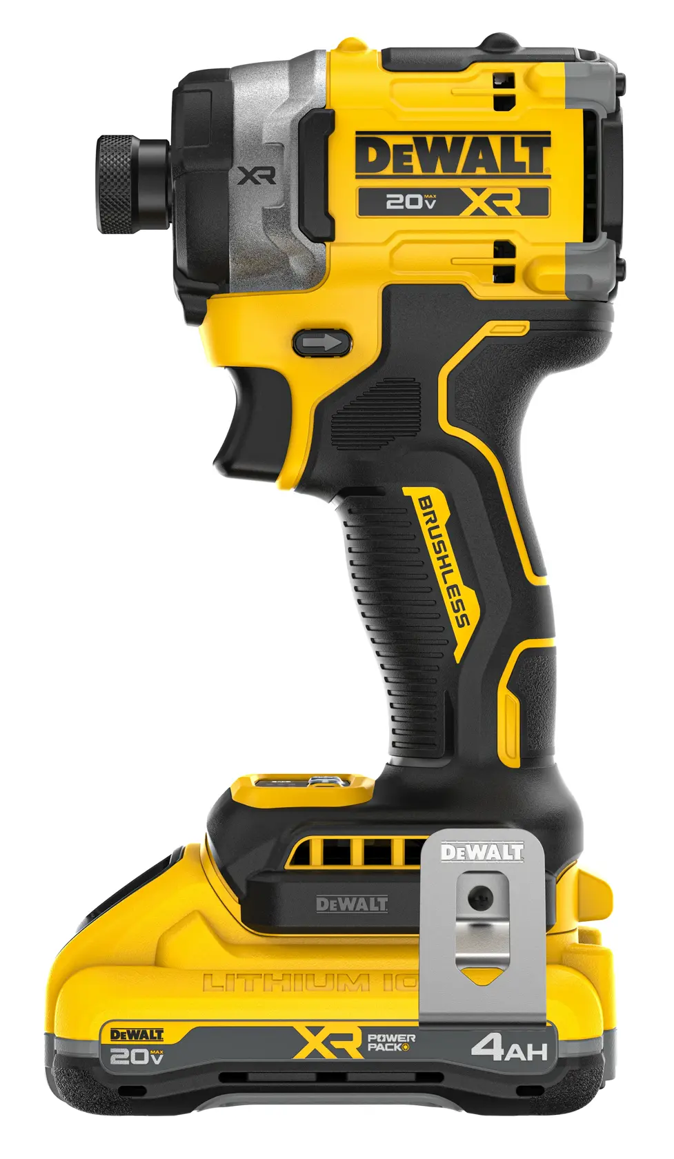 DEWALT® 20V MAX* XR® Brushless Cordless 3-Speed High Torque 1/4-in. Impact Driver Kit