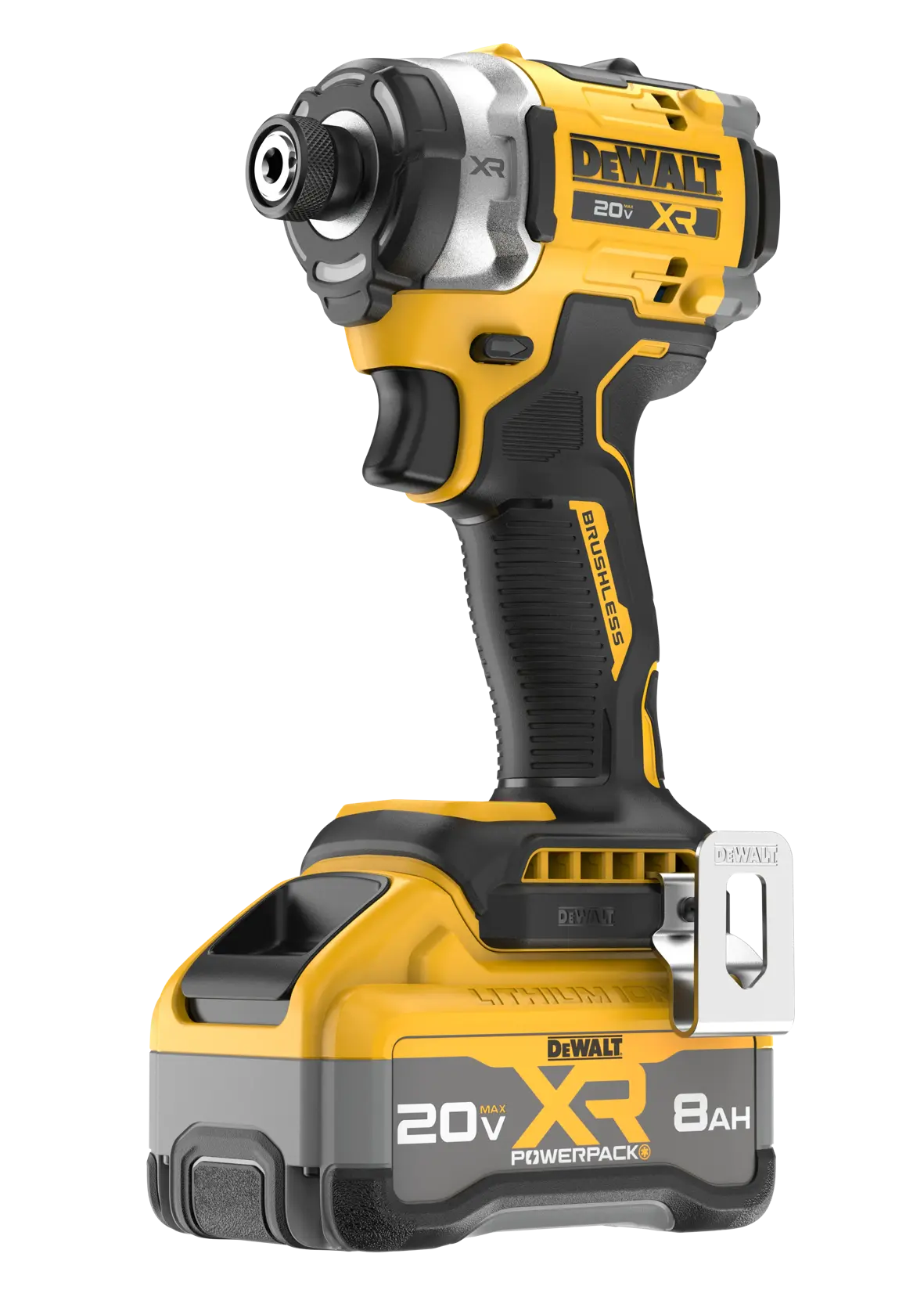 DEWALT® 20V MAX* XR® Brushless Cordless 3-Speed High Torque 1/4-in. Impact Driver Kit