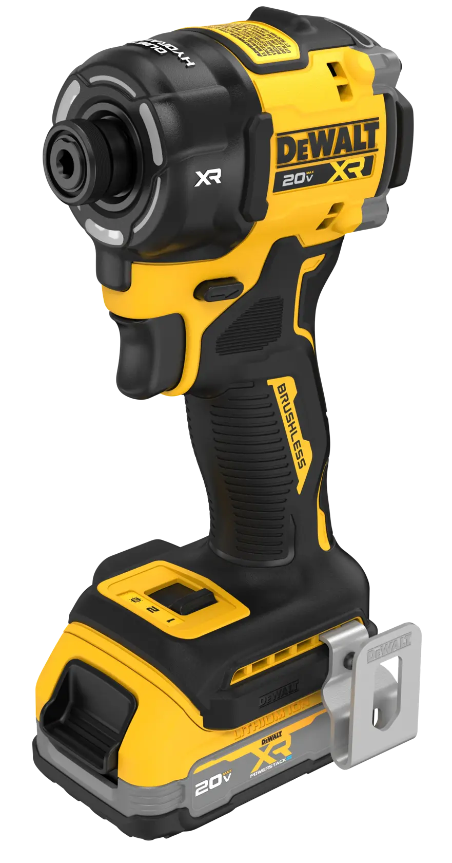 20V MAX* XR® Brushless Cordless 1/4“ Quiet Hydraulic Impact Driver Kit with XR POWERSTACK™ 