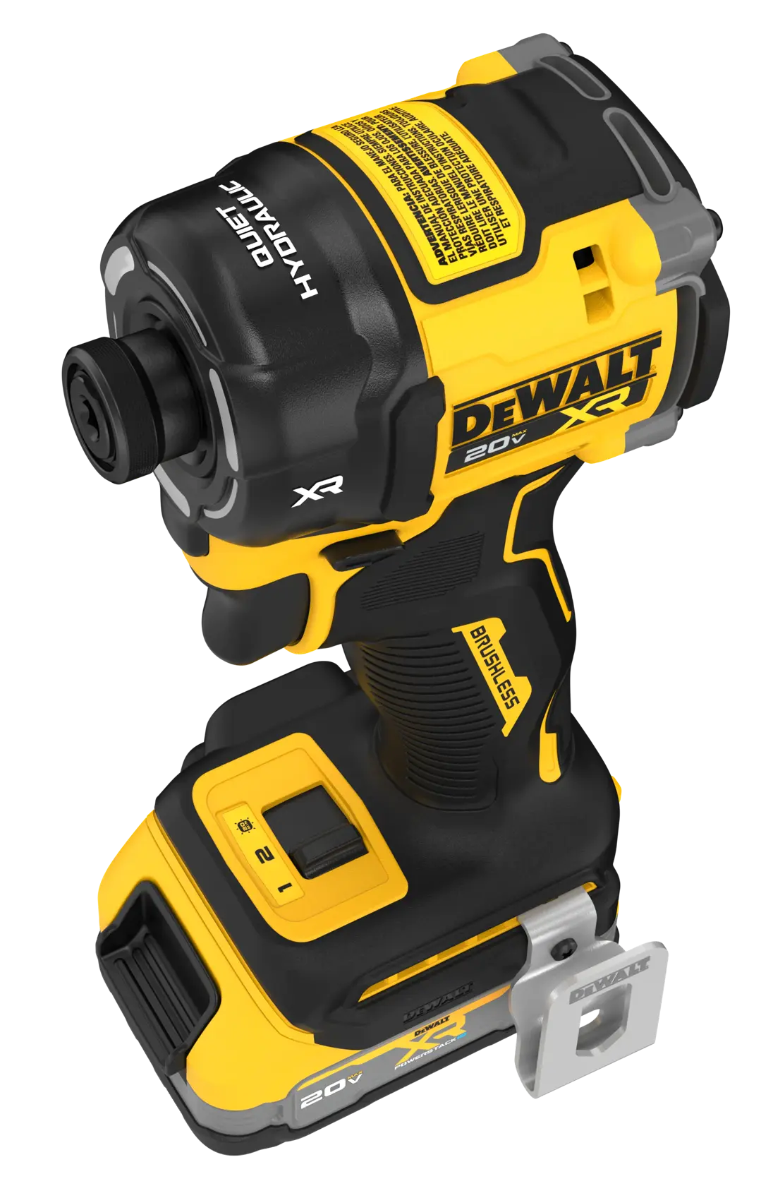 DEWALT® 20V MAX* XR® Brushless Cordless 1/4-in. Quiet Hydraulic Impact Driver Kit thumbnail 6