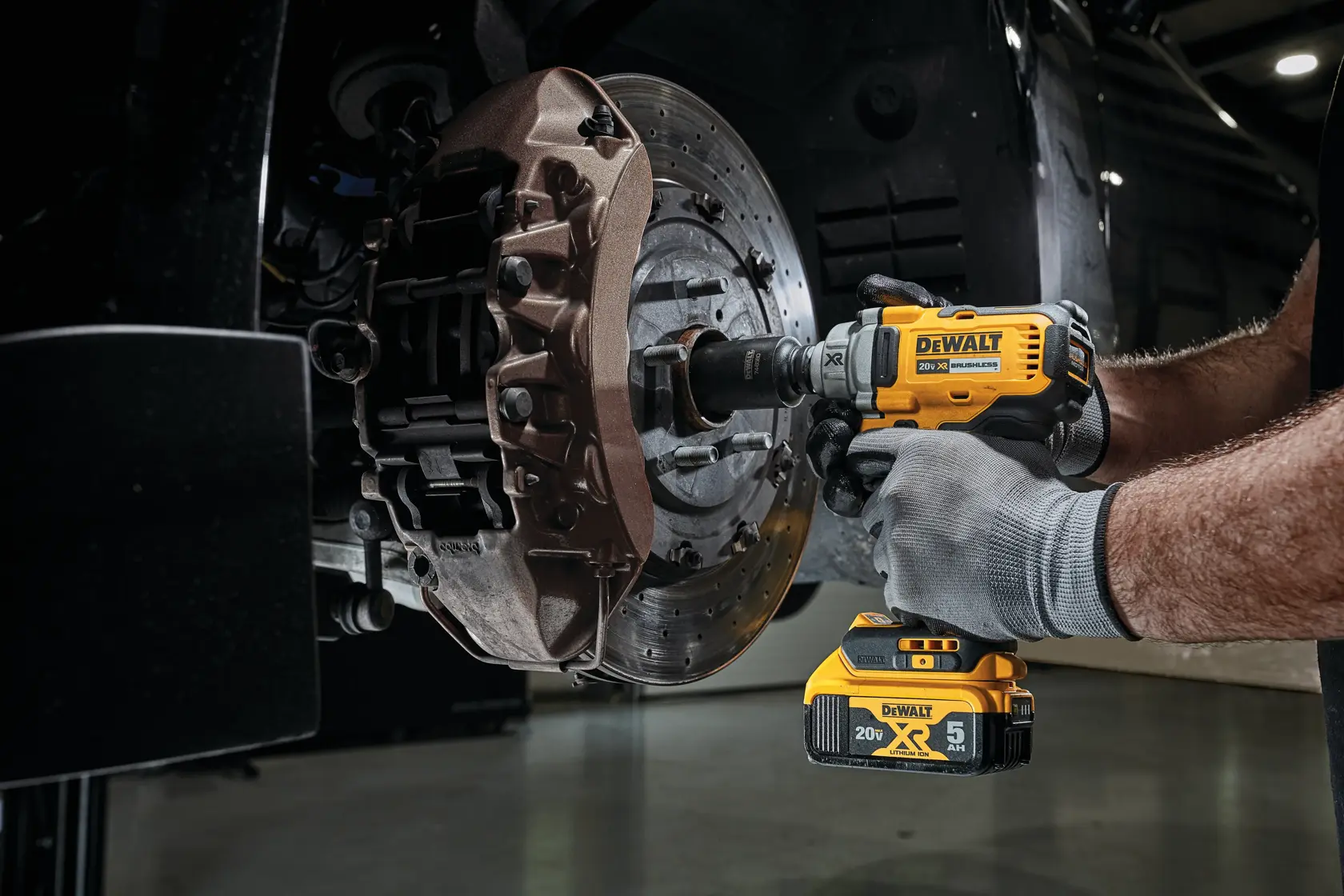 DEWALT® 20V MAX* Tool Connect™ 1/2-in. Mid-Range Impact Wrench With Hog Ring Anvil (Tool only)