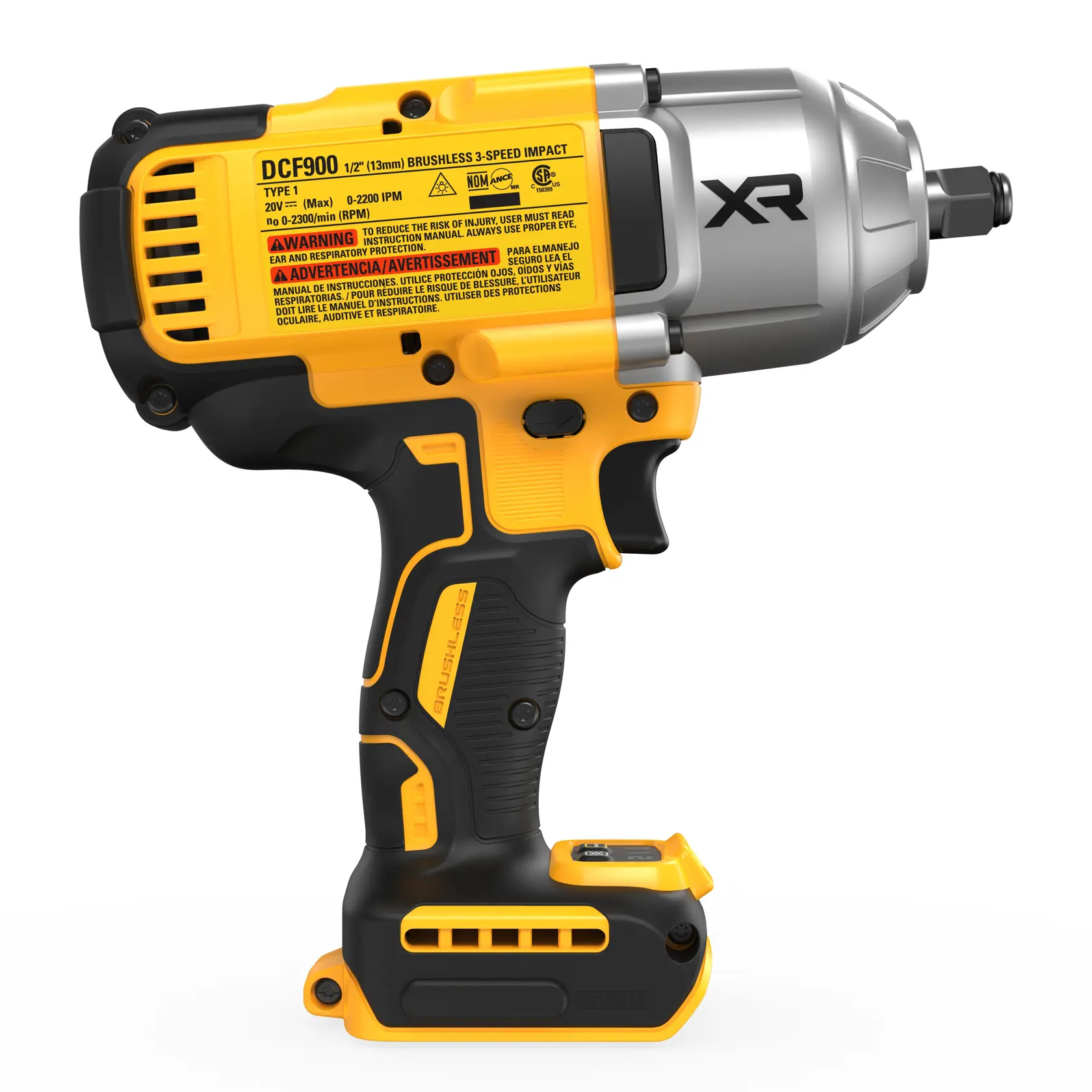 DEWALT® 20V MAX* XR® 1/2-in. High Torque Impact Wrench with Hog Ring Anvil (Tool Only) thumbnail 4