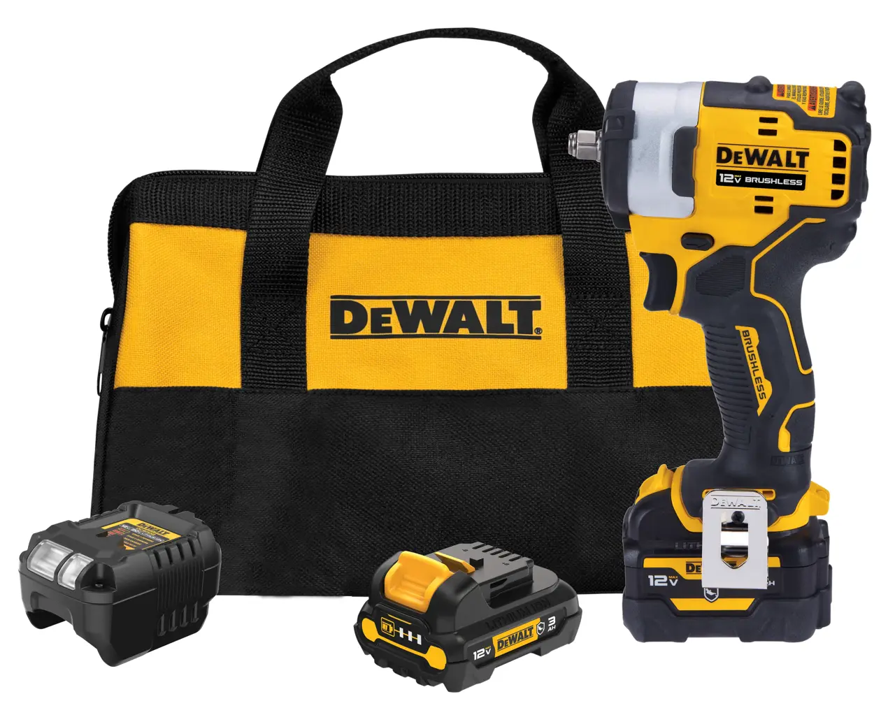 12V MAX 3/8-in Brushless Cordless Impact Wrench Kit