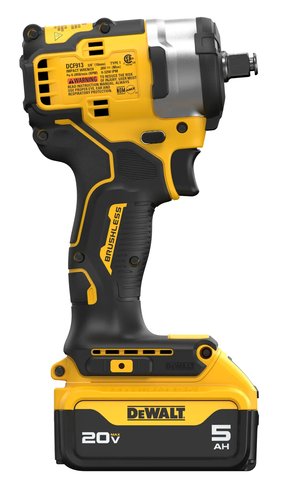 DEWALT® 20V MAX* 1/2-in. Cordless Impact Wrench with Hog Ring Anvil Kit thumbnail 4