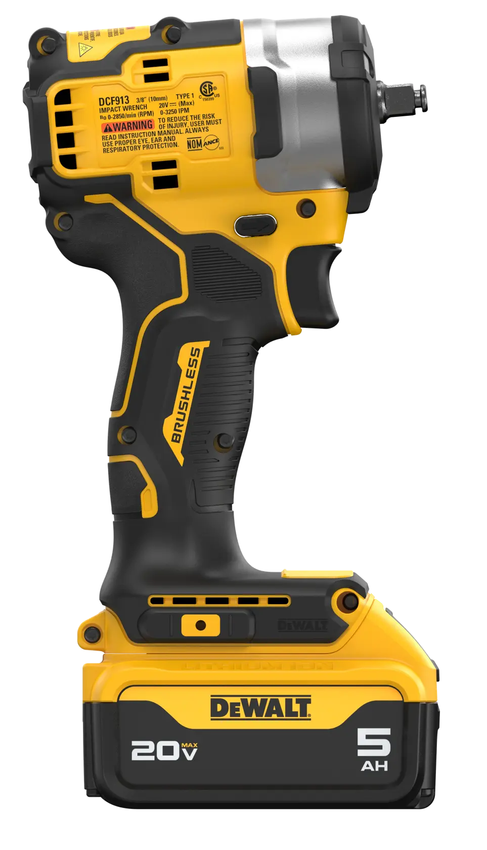 DEWALT® 20V MAX* 3/8-in. Cordless Impact Wrench with Hog Ring Anvil Kit thumbnail 4