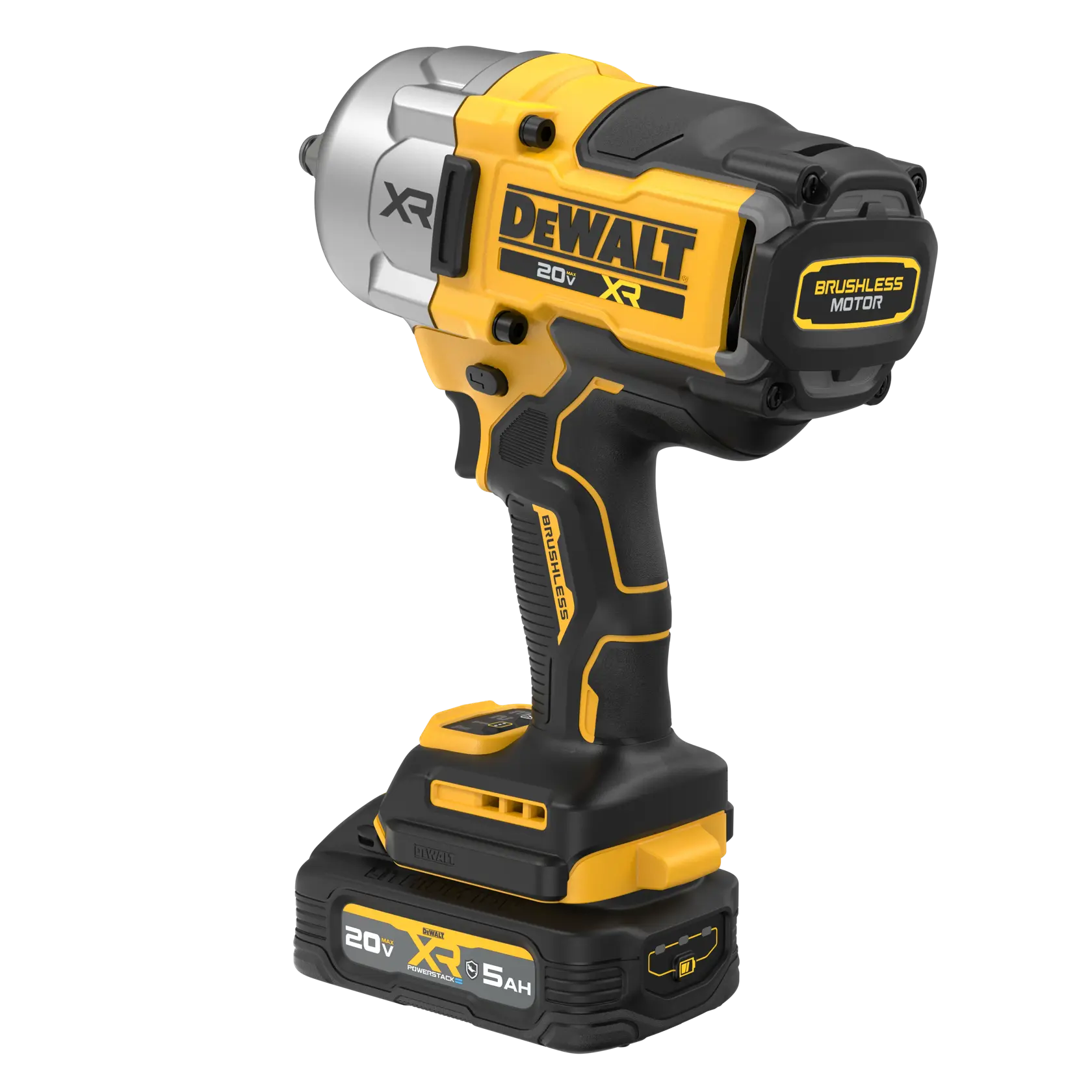 DEWALT® 20V MAX* XR® Brushless Cordless 1/2 In High Torque Impact Wrench with Hog Ring Anvil Kit thumbnail 5
