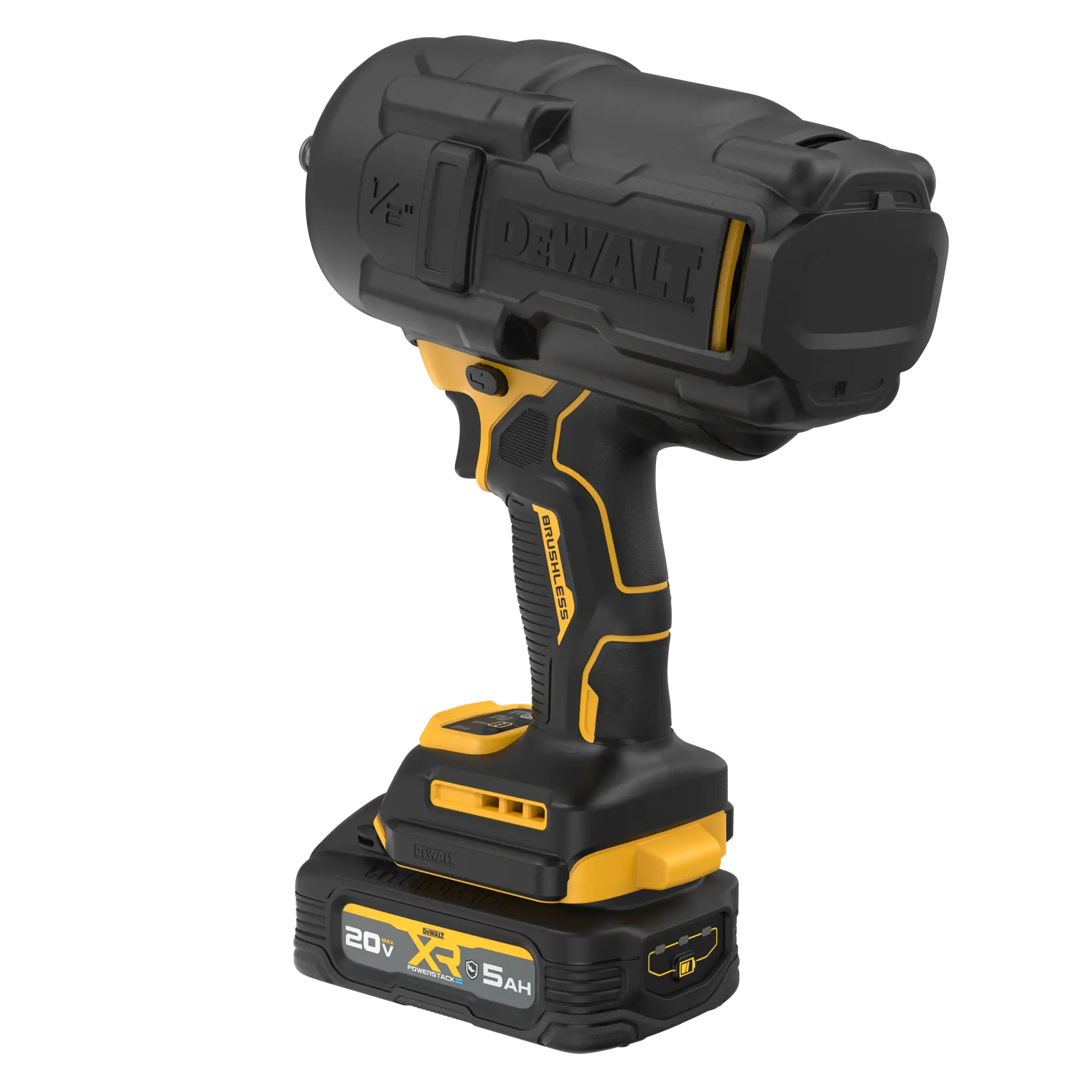 DEWALT® 20V MAX* XR® Brushless Cordless 1/2 In High Torque Impact Wrench with Hog Ring Anvil Kit thumbnail 8
