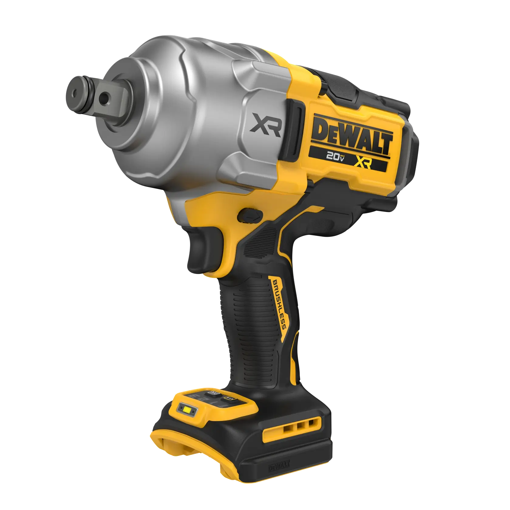 DEWALT 20V MAX XR® High Torque 3/4“ Impact Wrench front side angled view (Tool Only)