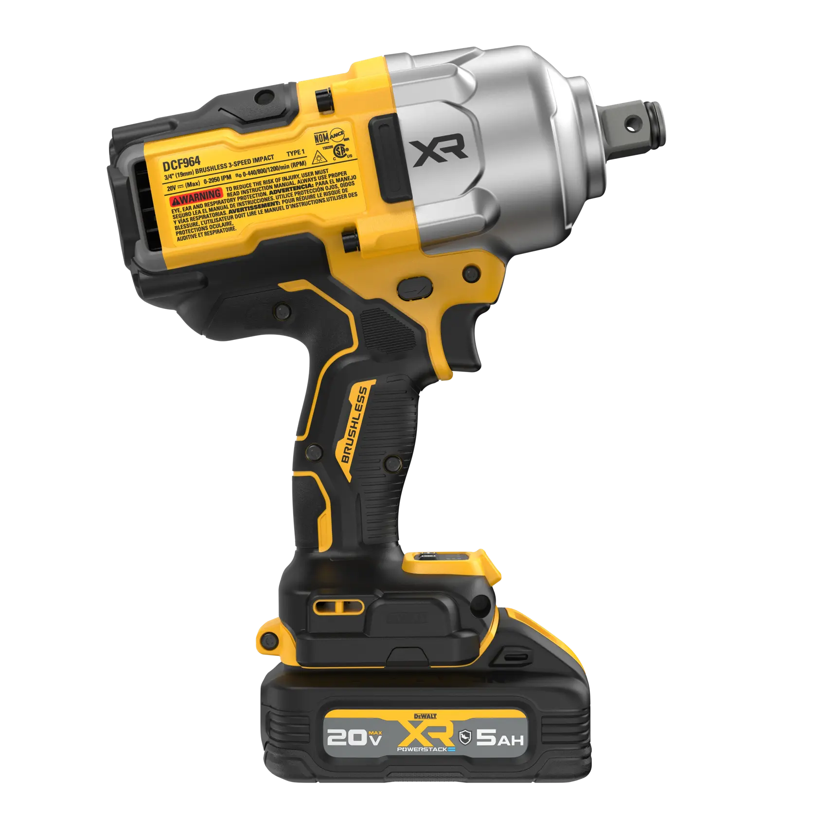 DEWALT® 20V MAX* XR® Brushless Cordless 3/4-in. High Torque Impact Wrench With Hog Ring Anvil Kit thumbnail 4