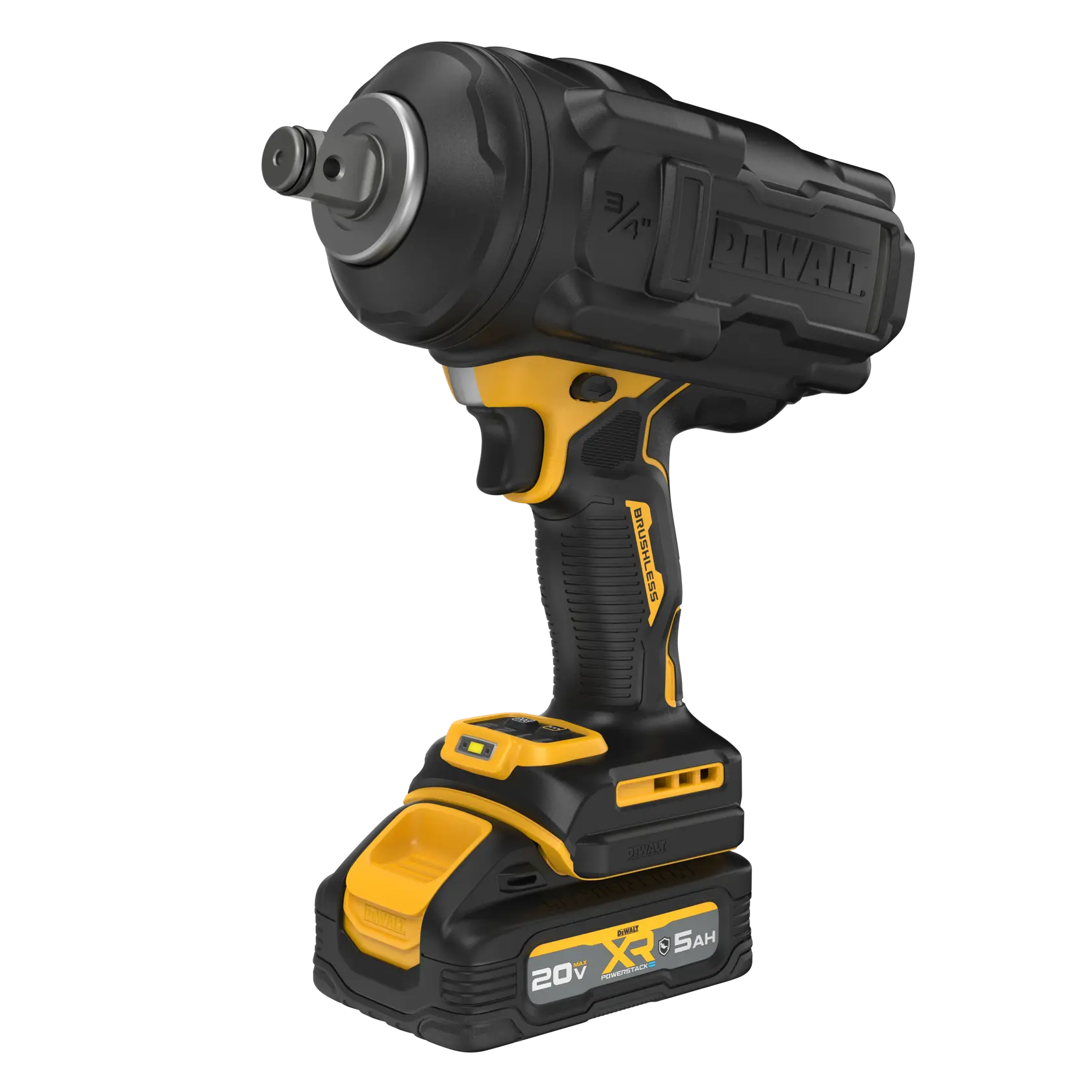 DEWALT® 20V MAX* XR® Brushless Cordless 3/4-in. High Torque Impact Wrench With Hog Ring Anvil Kit thumbnail 7