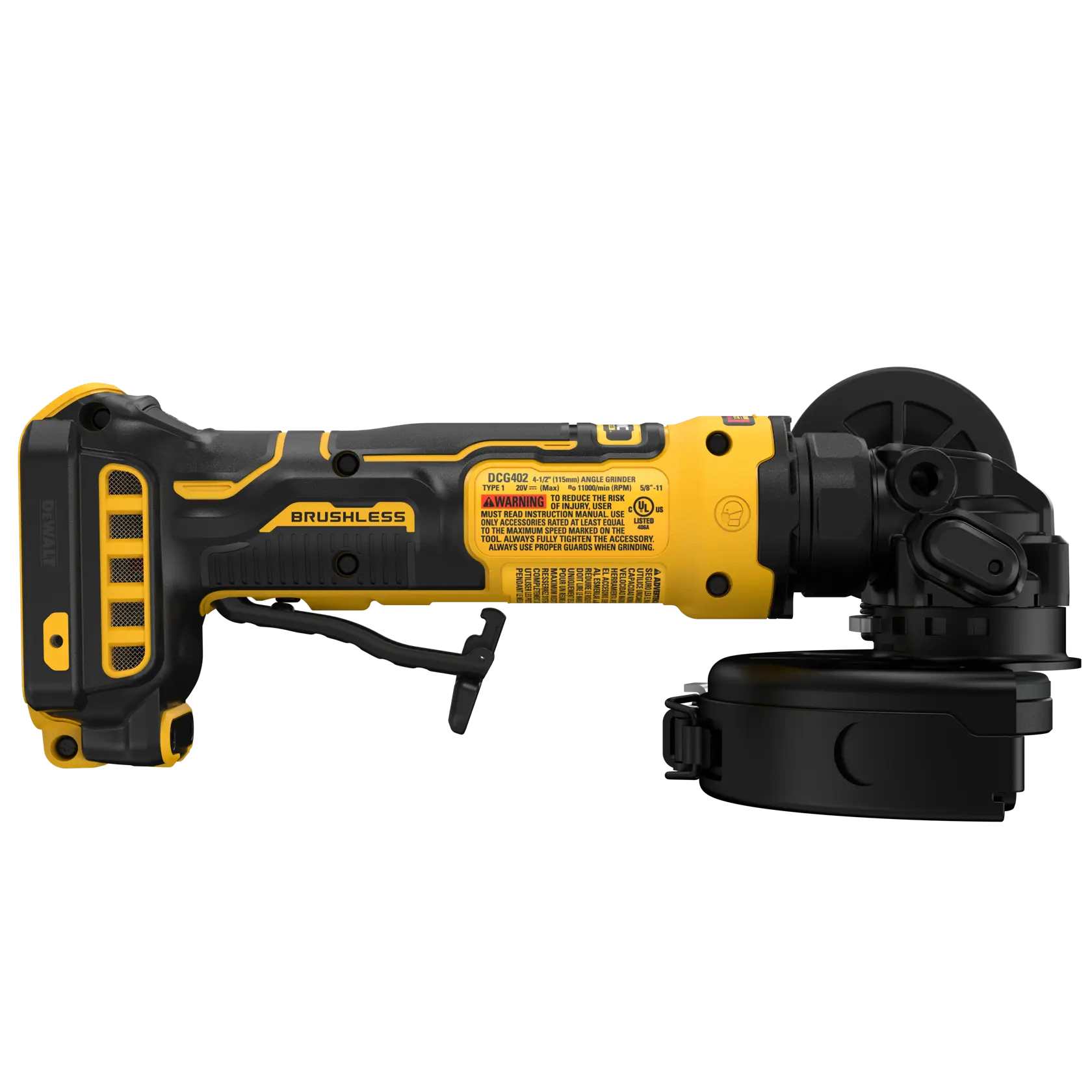 DEWALT® 20V MAX* ATOMIC™ 4-1/2-in. Angle Grinder (Tool Only) thumbnail 4