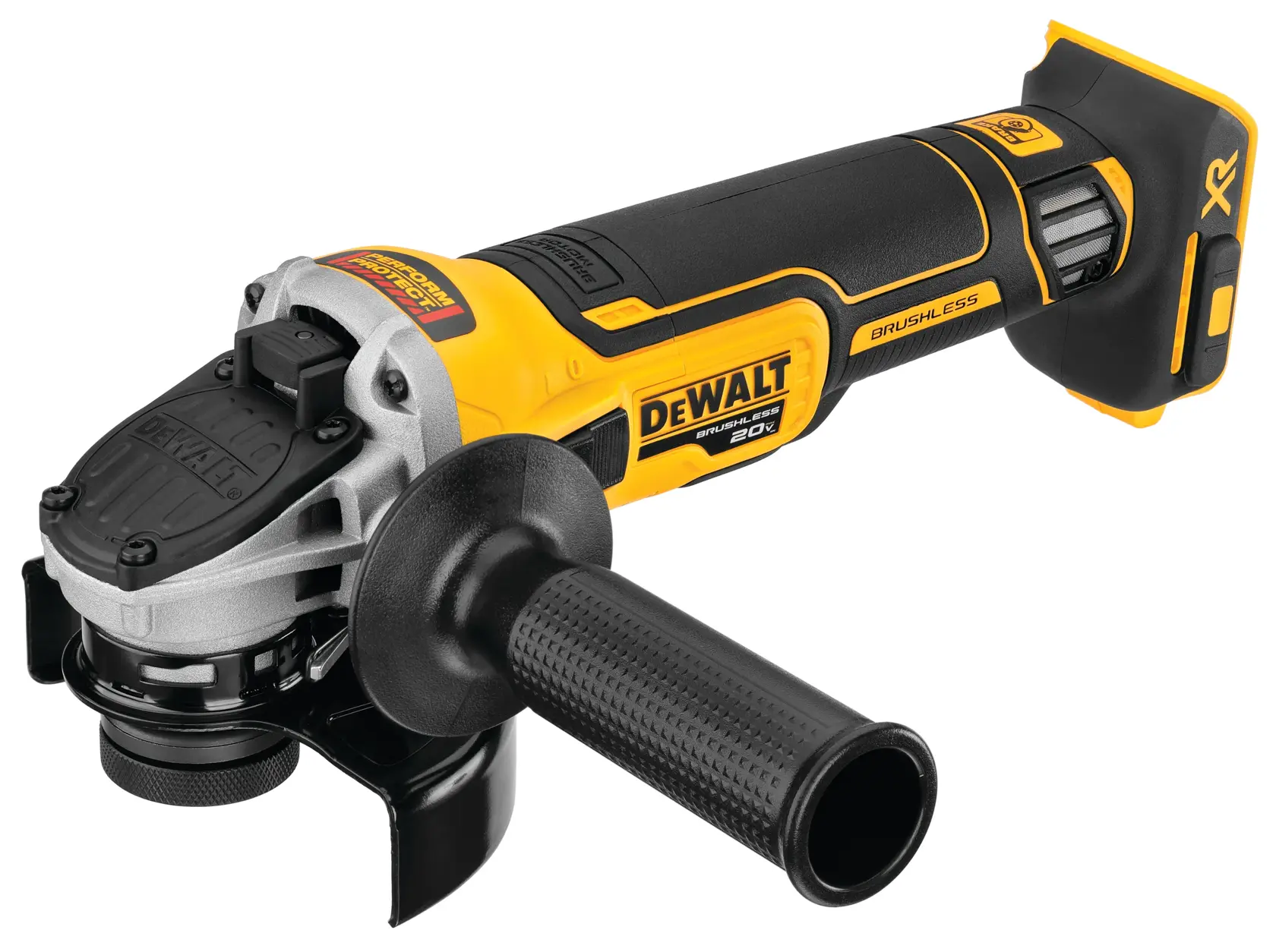 DEWALT 20V MAX* XR® 4-1/2-Inch (127mm) Slide Switch Small Angle Grinder with KICKBACK BREAK (Tool Only) thumbnail 2