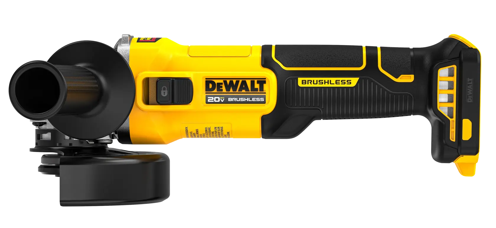 DEWALT® 20V MAX* Brushless Cordless 4 1/2-in. Slide-Switch Grinder (Tool Only)