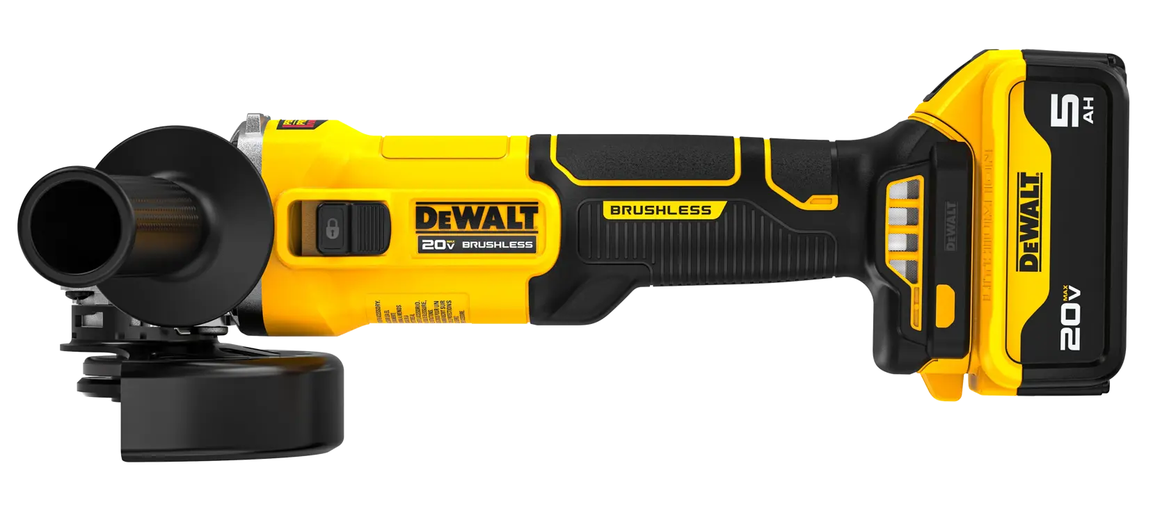 DEWALT® 20V MAX* Brushless Cordless 4-1/2-in. Slide-Switch Grinder Kit