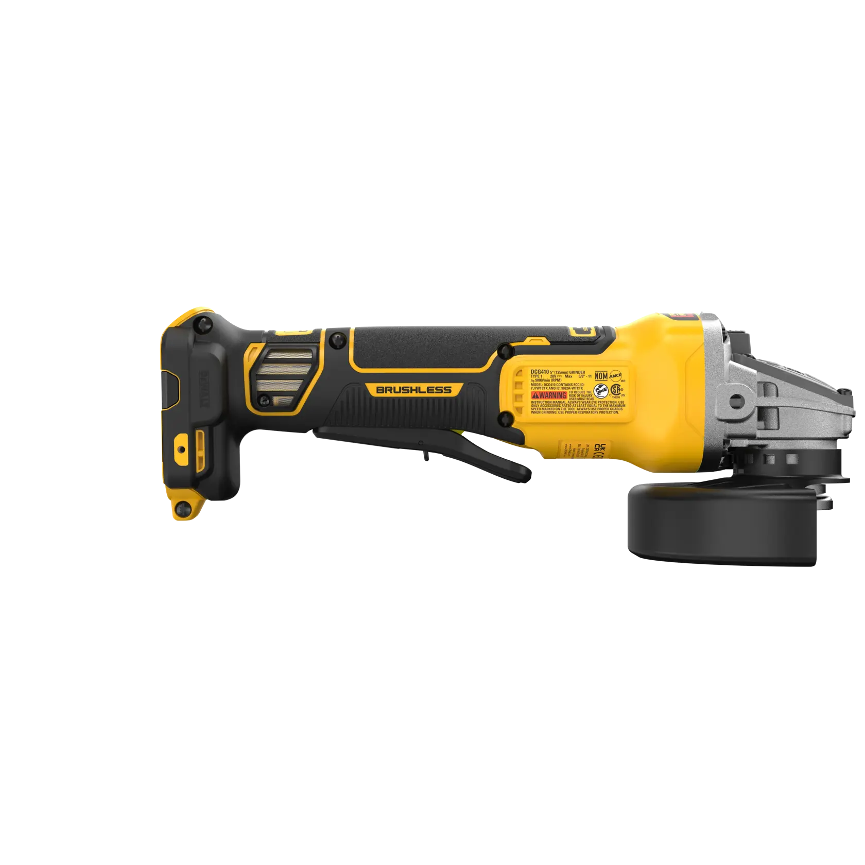 DEWALT® 20V MAX* XR® Brushless Cordless 4-1/2-in. - 5-in. (114mm - 127mm) Angle Grinder (Tool Only) thumbnail 4