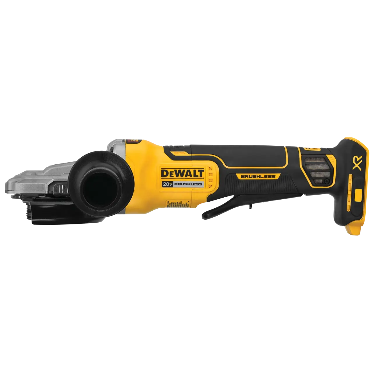 20V MAX XR 5-in Flathead Paddle-Switch Small Angle Grinder With KICKBACK BRAKE (Tool Only)