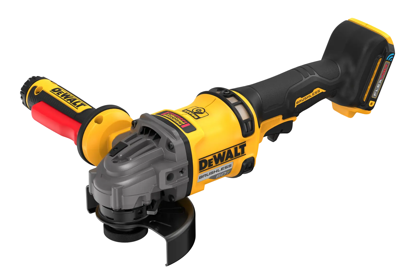 DEWALT® 60V MAX* 4-1/2-in. - 6-in. Side Handle Detect Grinder (Tool Only) thumbnail 5