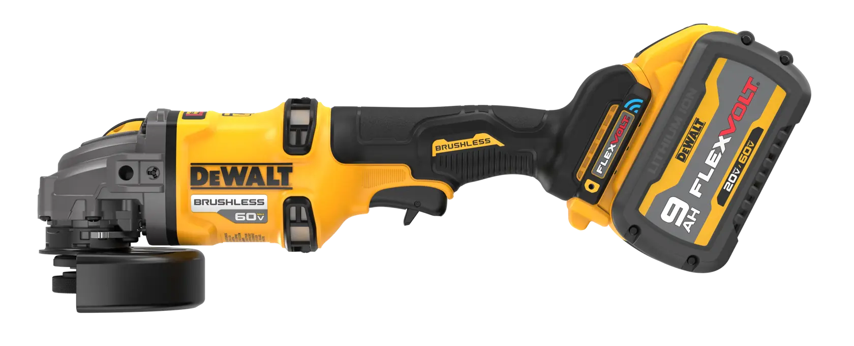 DEWALT® 60V MAX* 4-1/2-in. -  6-in. Side Handle Detect Grinder